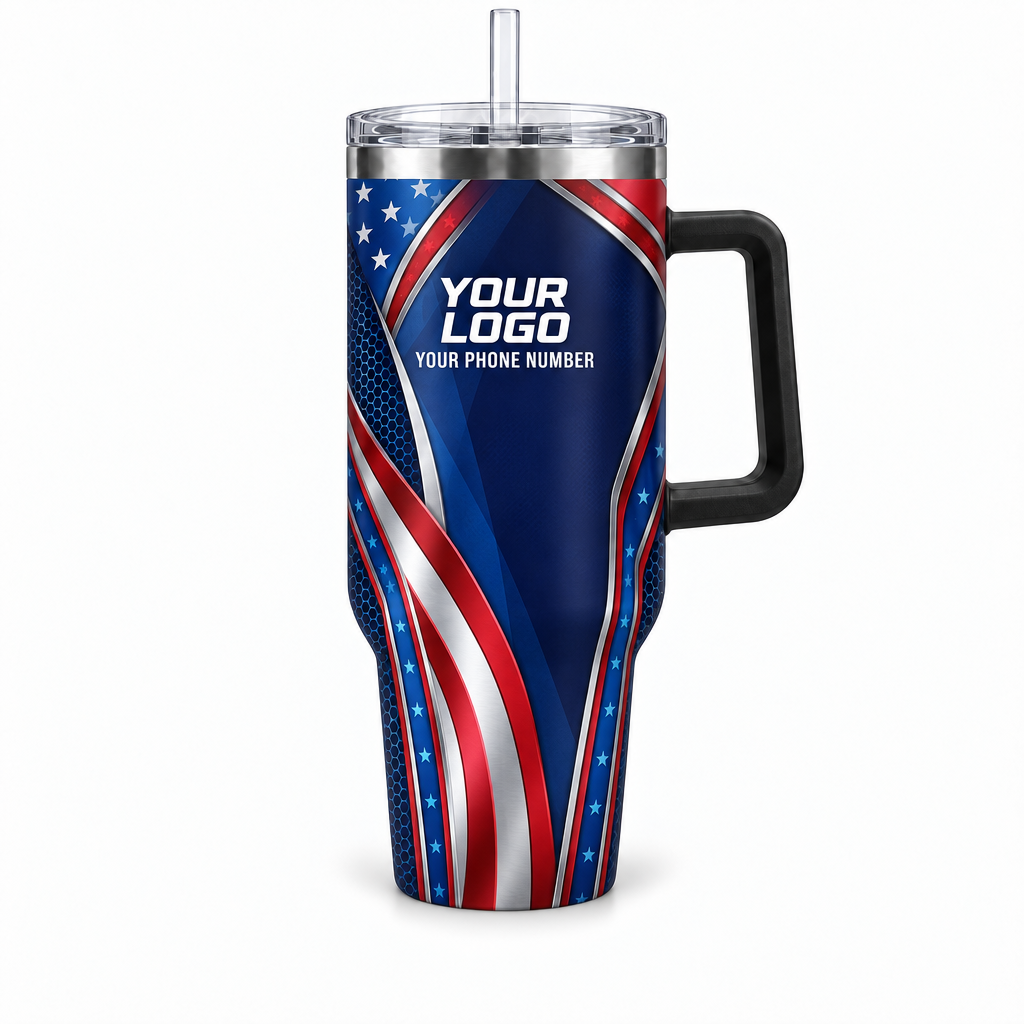 USP12 personalized tumbler 40oz front product mockup