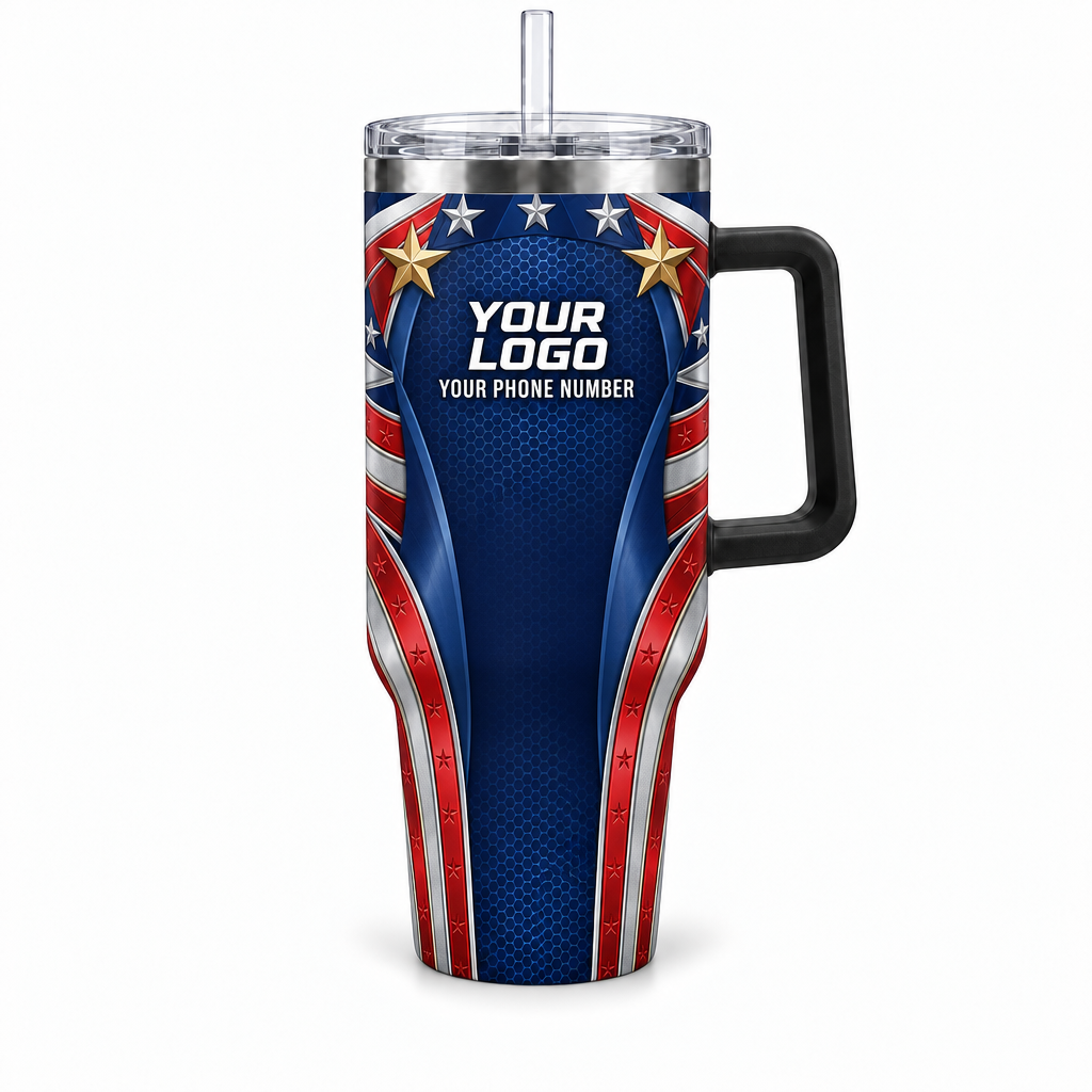 USP14 personalized tumbler 40oz front product mockup