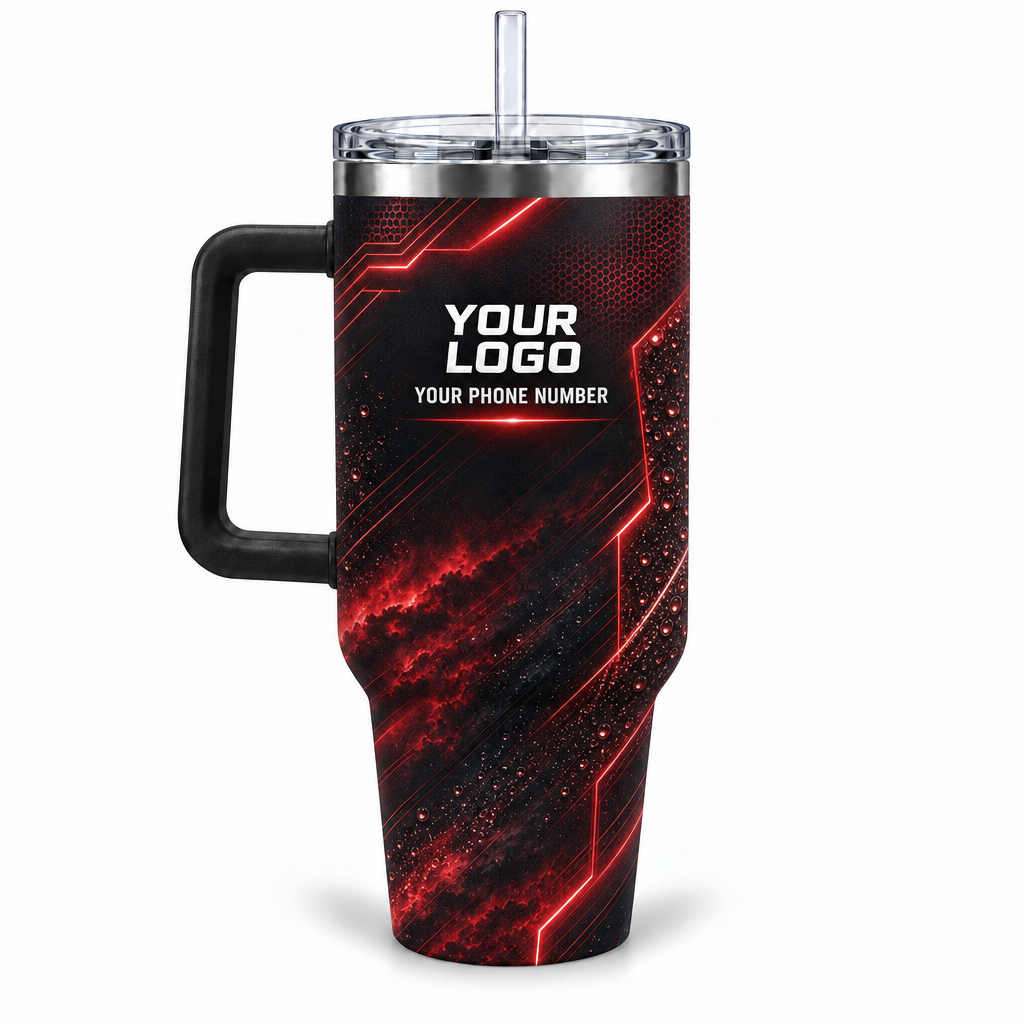 WCN005 personalized tumbler 40oz back product mockup