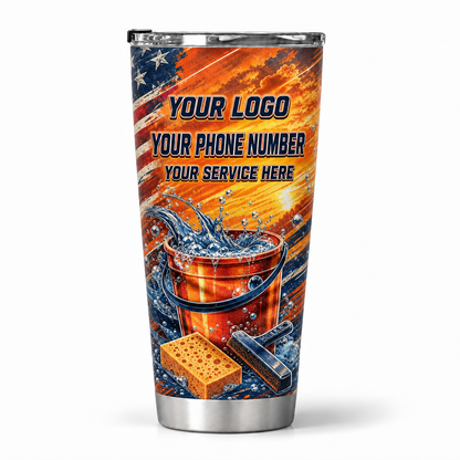 WCN006 personalized tumbler 20oz back product mockup