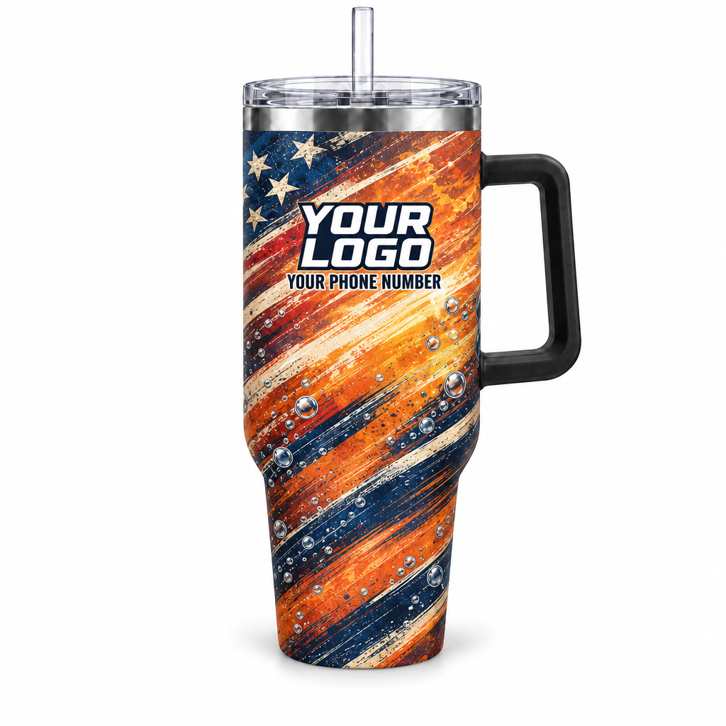 WCN006 personalized tumbler 40oz front product mockup