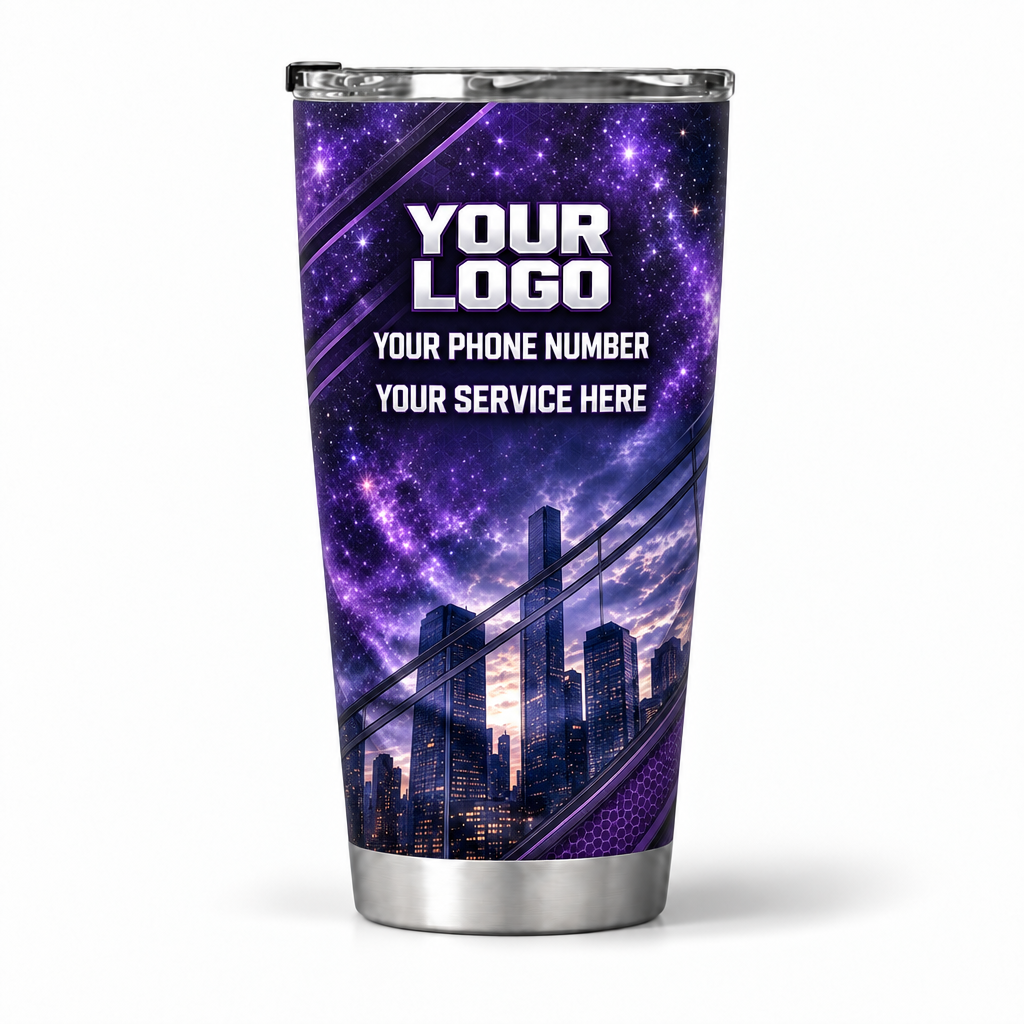 WCN007 personalized tumbler 20oz back product mockup