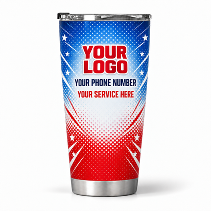 WCN008 personalized tumbler 20oz back product mockup