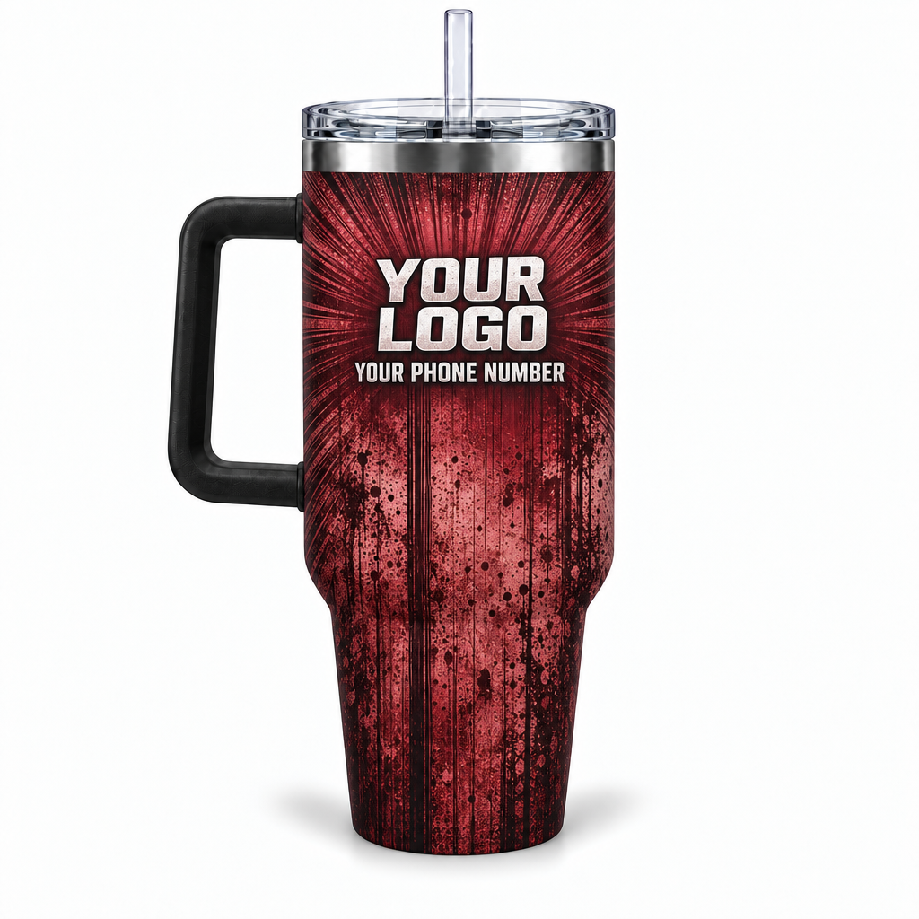 WCN009 personalized tumbler 40oz back product mockup