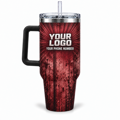 WCN009 personalized tumbler 40oz back product mockup