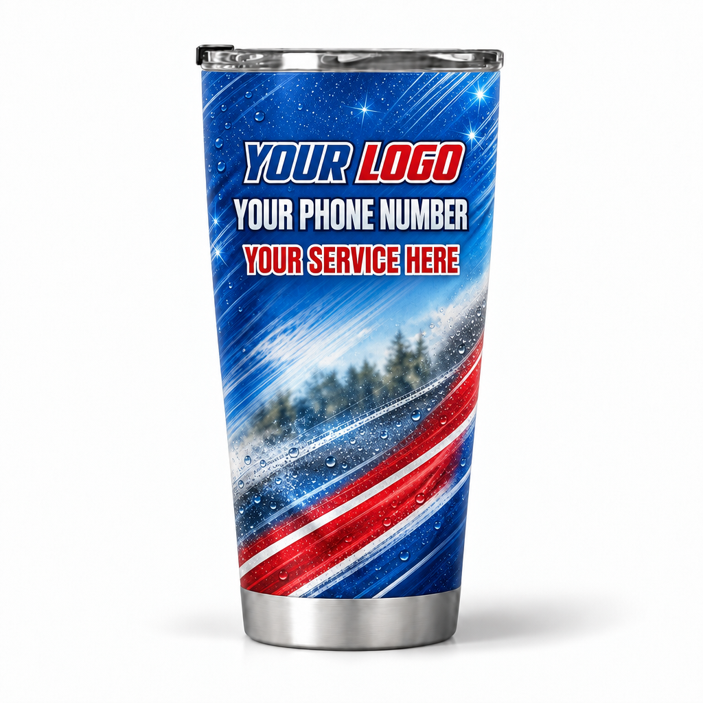 WCN012 personalized tumbler 20oz back product mockup