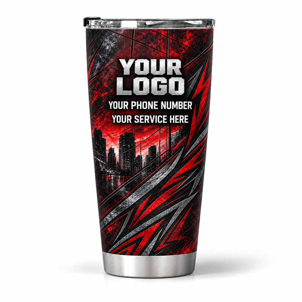 WCN014 personalized tumbler 20oz back product mockup