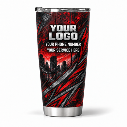 WCN014 personalized tumbler 20oz back product mockup