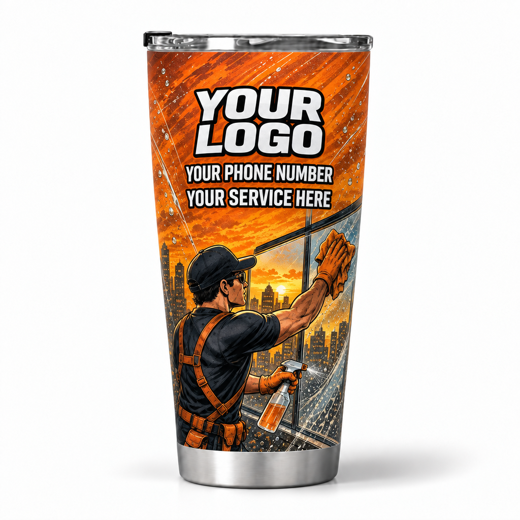 WCN015 personalized tumbler 20oz back product mockup