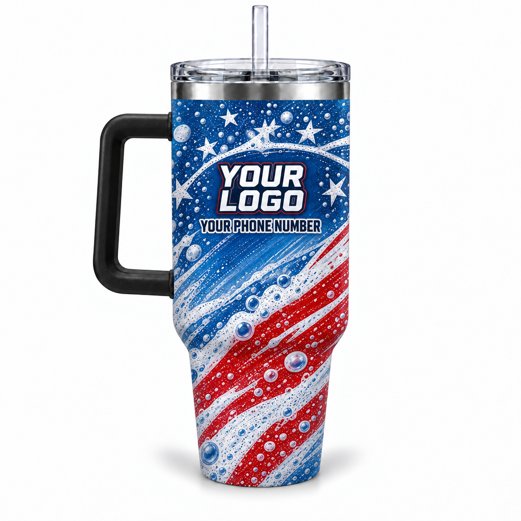 WCN016 personalized tumbler 40oz back product mockup