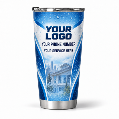 WCN019 personalized tumbler 20oz back product mockup