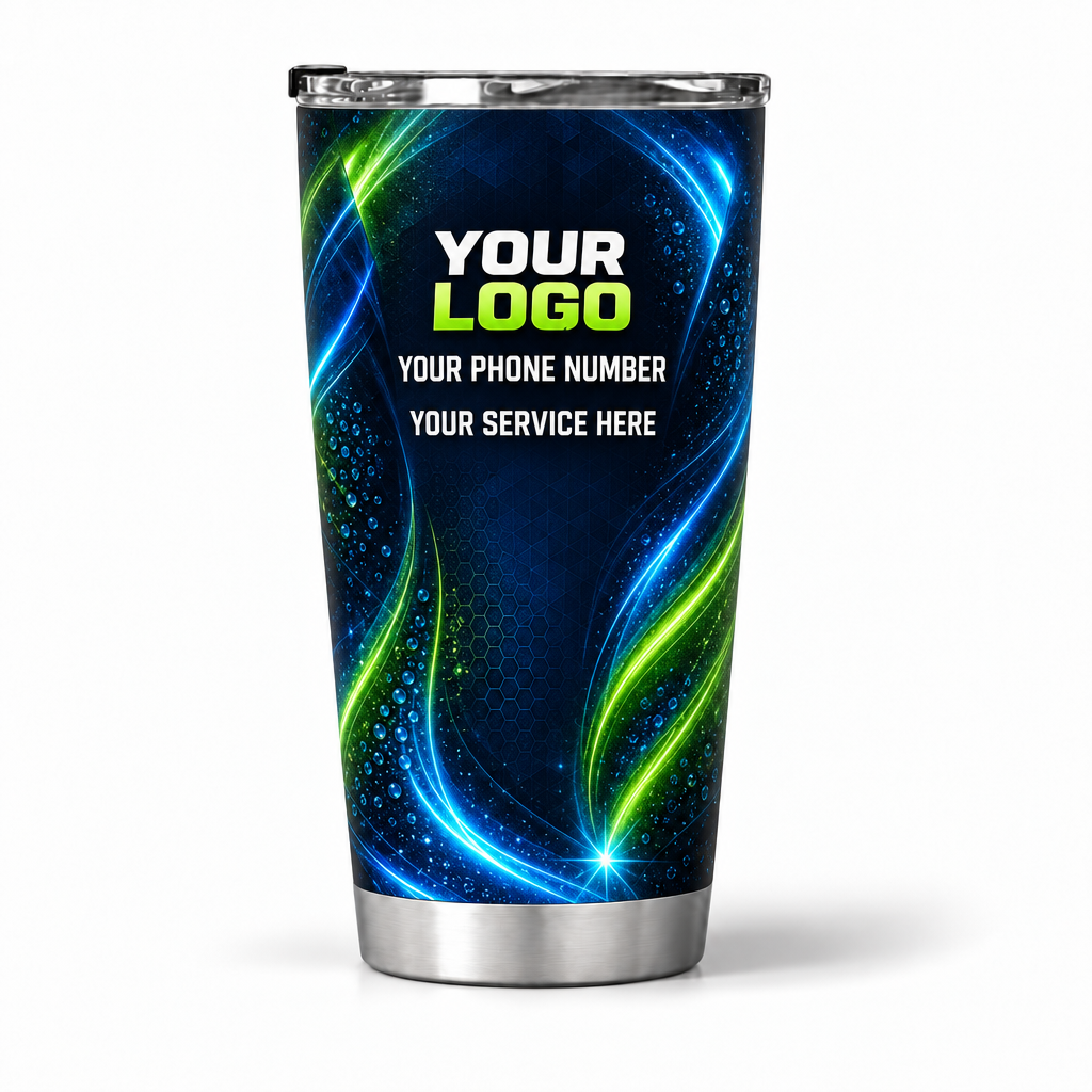 WCN020 personalized tumbler 20oz back product mockup