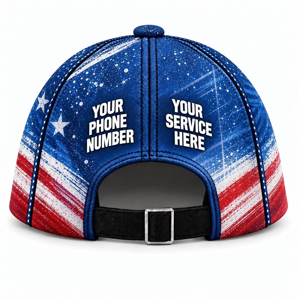 WCN022 personalized cap back product mockup