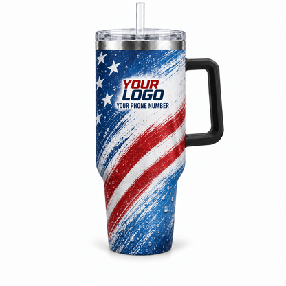 WCN023 personalized tumbler 40oz front product mockup