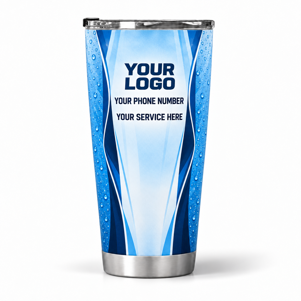 WCN025 personalized tumbler 20oz back product mockup