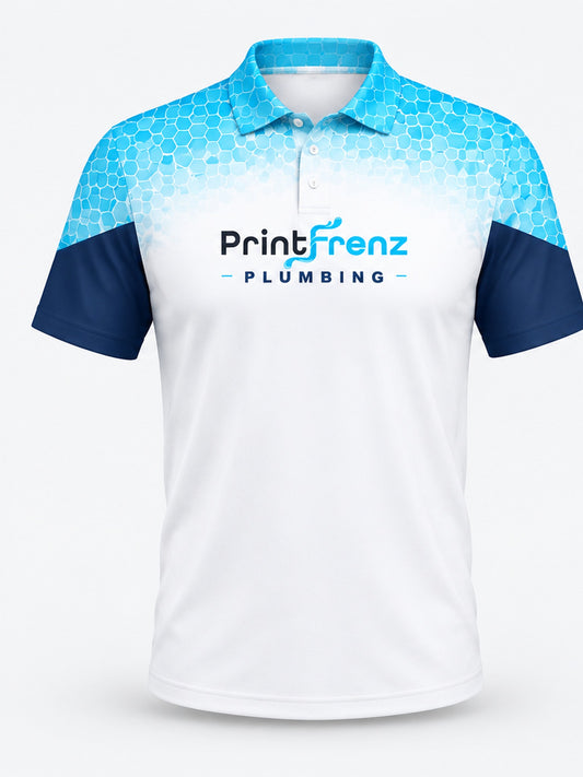 PLP006 - Custom Plumbing Polo - Hex Yoke - front