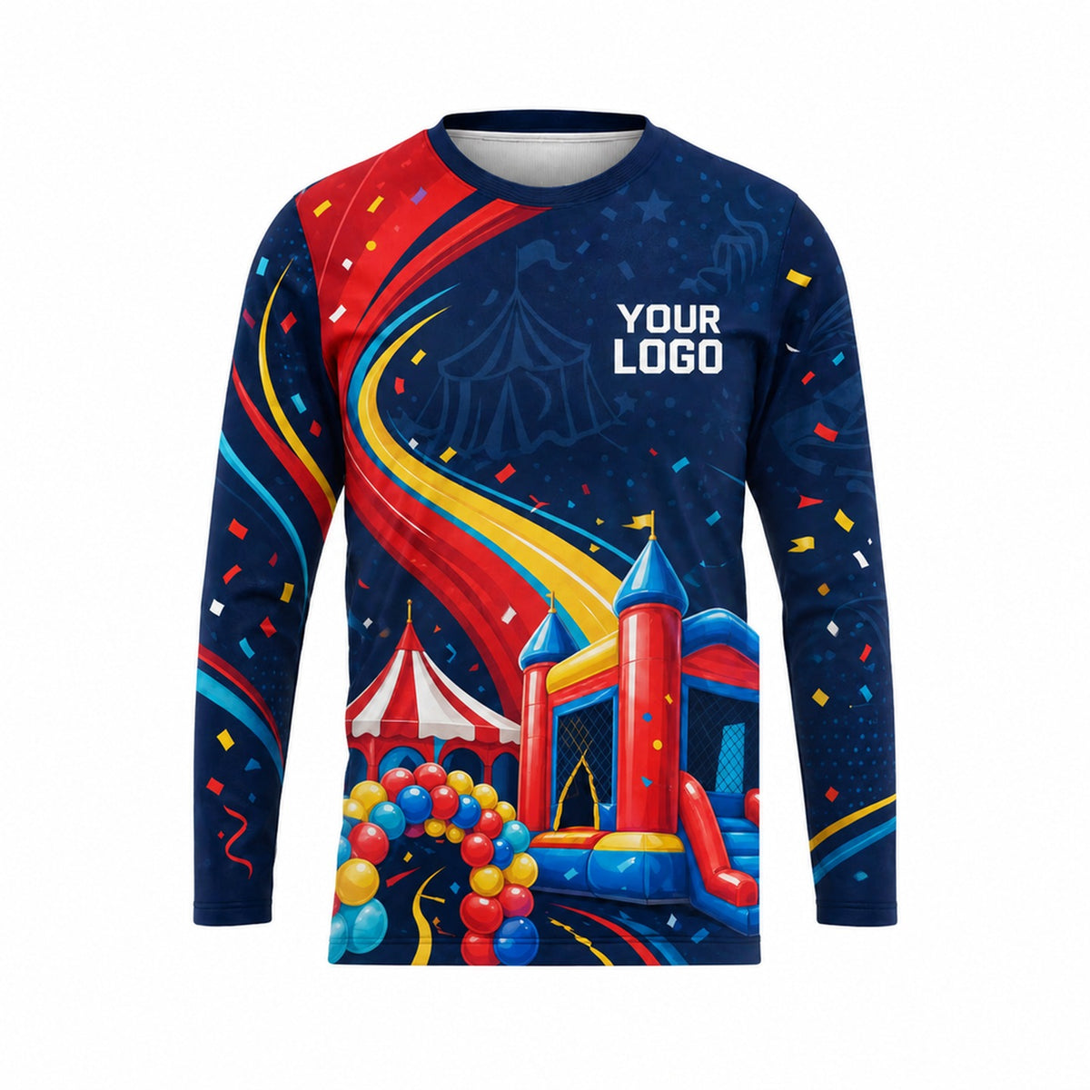PRN025 - Custom Party Rental Shirt - Party Tent Equipment Rental House Shoulder Theme Sweep - front