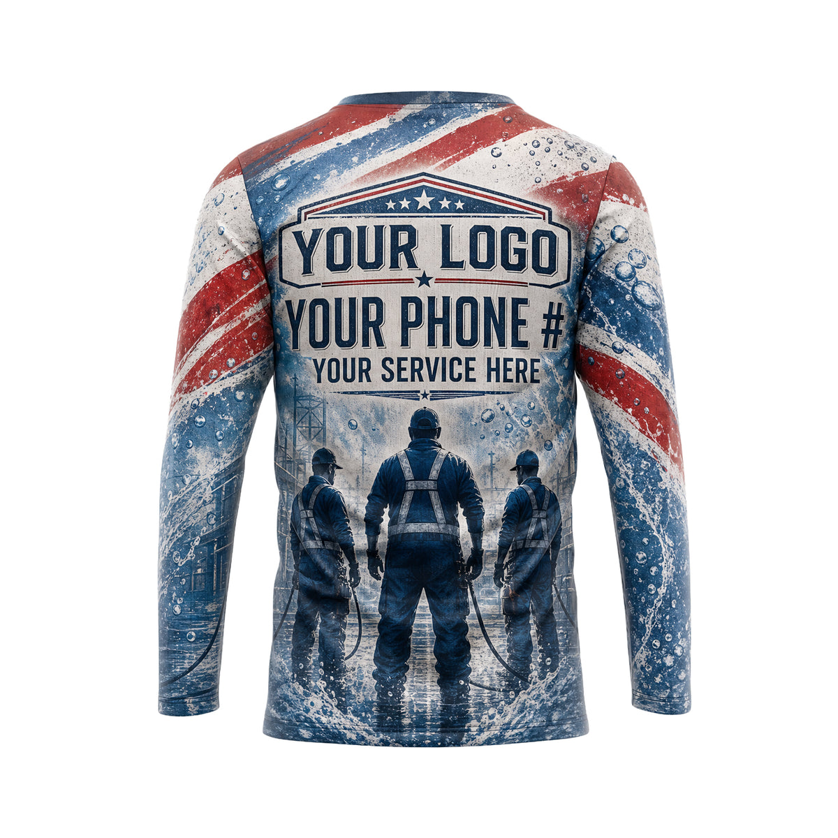 Patriot pressure washing shirt PWPP0025 - back