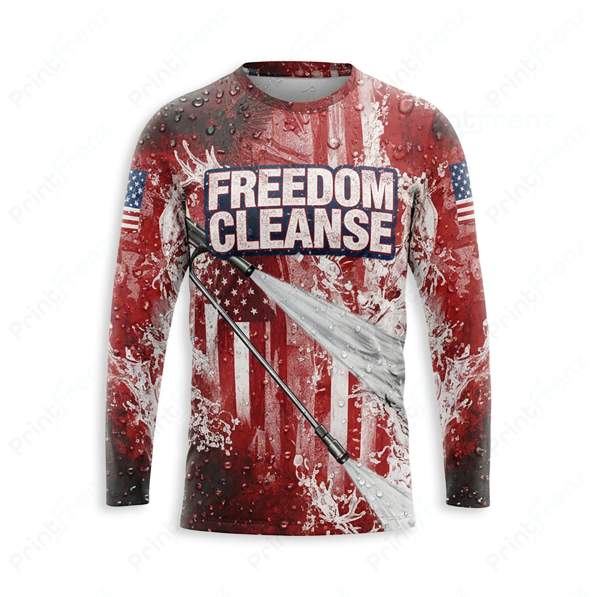 DT0001PWPP Pressure Patriot work shirt — front view, custom logo