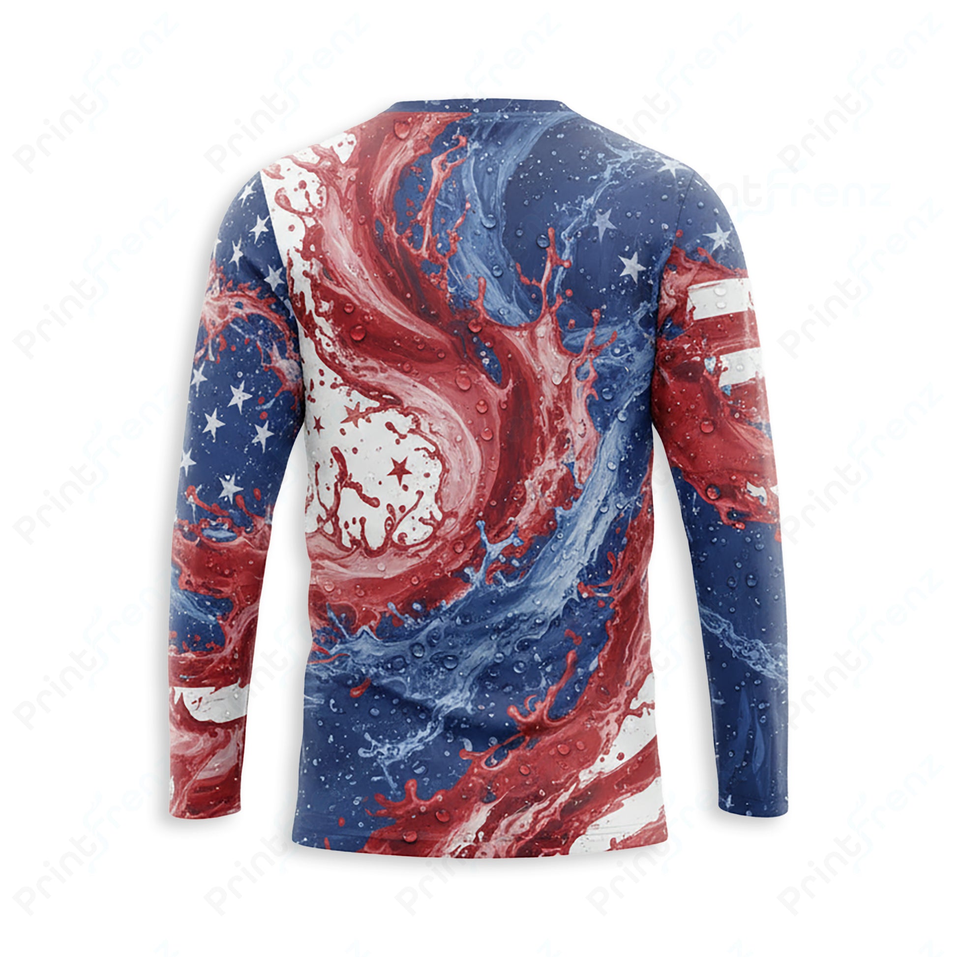 DT0002PWPP Pressure Patriot work shirt — back view, bleach-proof