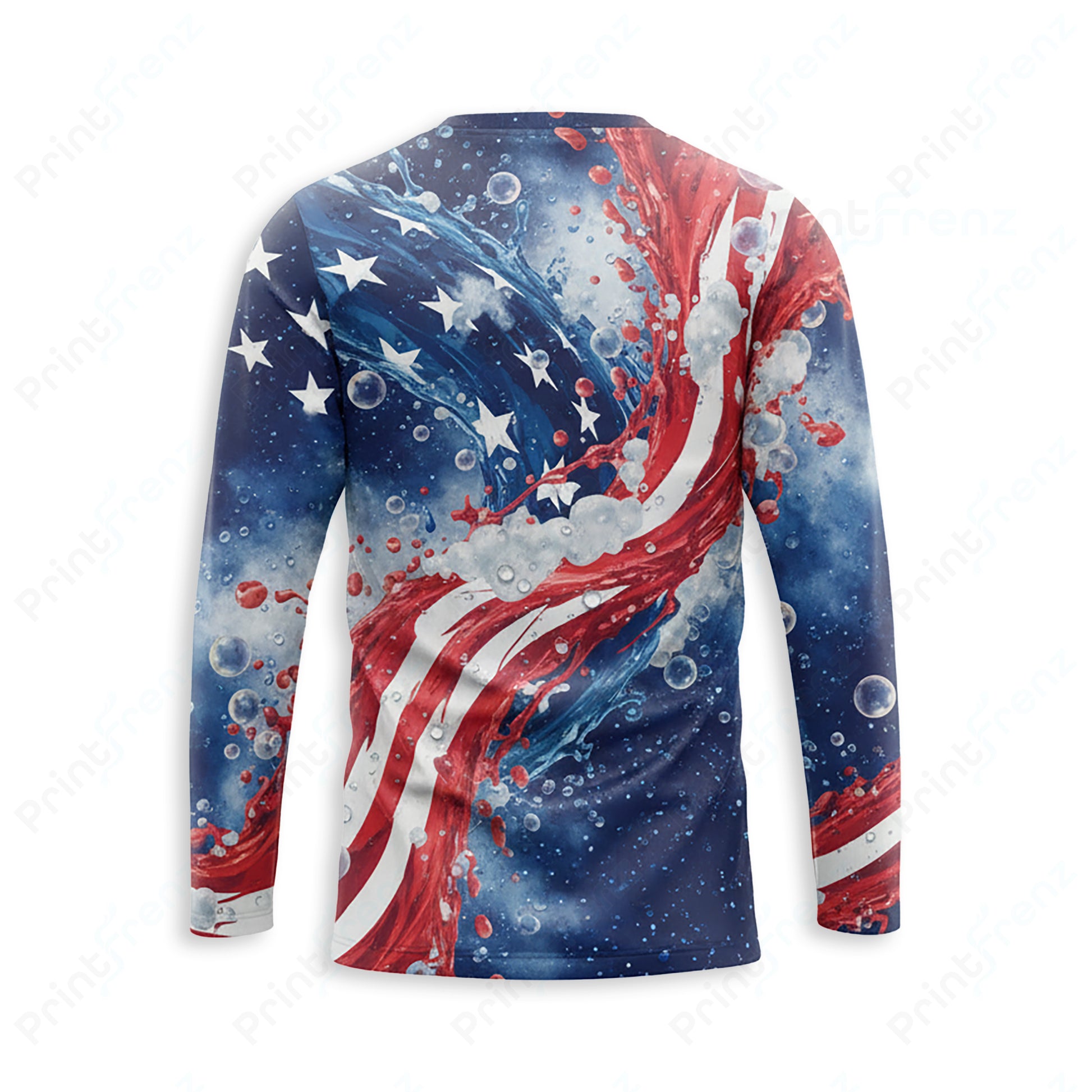 DT0004PWPP Pressure Patriot work shirt — back view, bleach-proof