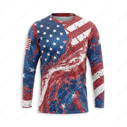 DT0005PWPP Pressure Patriot work shirt — front view, custom logo