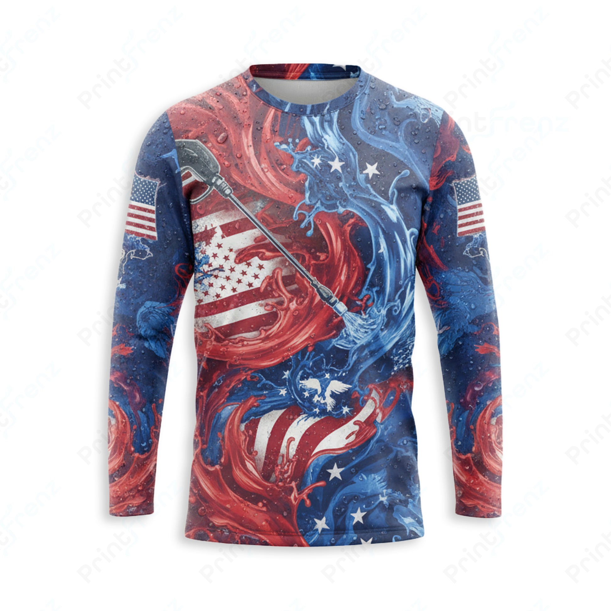 DT0006PWPP Pressure Patriot work shirt — front view, custom logo