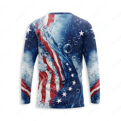 DT0007PWPP Pressure Patriot work shirt — back view, bleach-proof