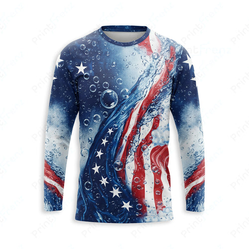 DT0007PWPP Pressure Patriot work shirt — front view, custom logo