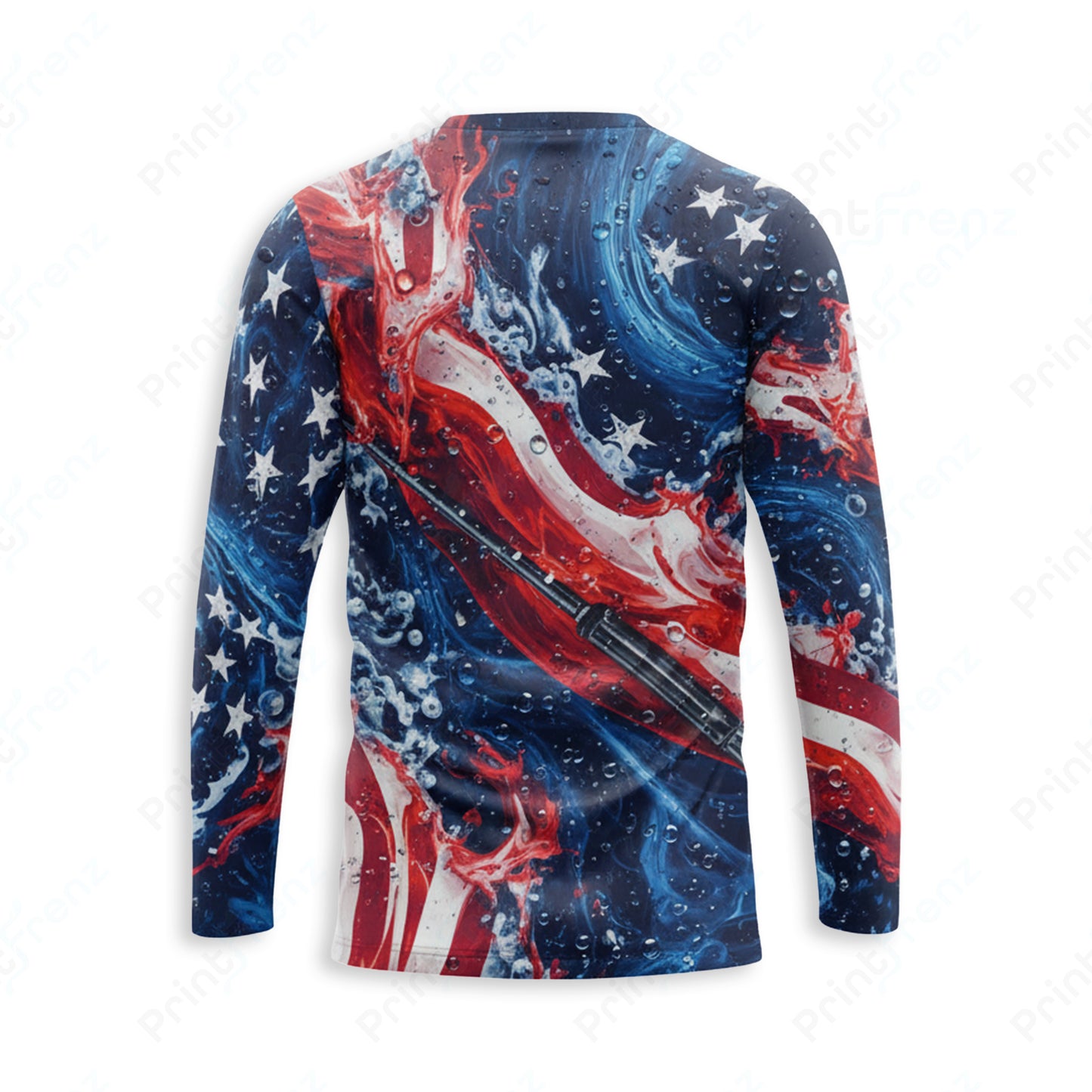 DT0011PWPP Pressure Patriot work shirt — back view, bleach-proof