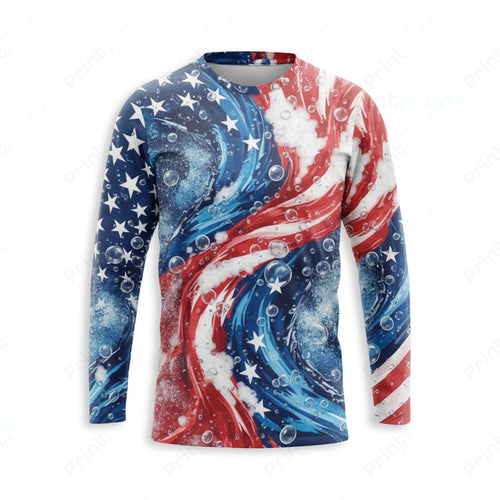 DT0013PWPP Pressure Patriot work shirt — front view, custom logo