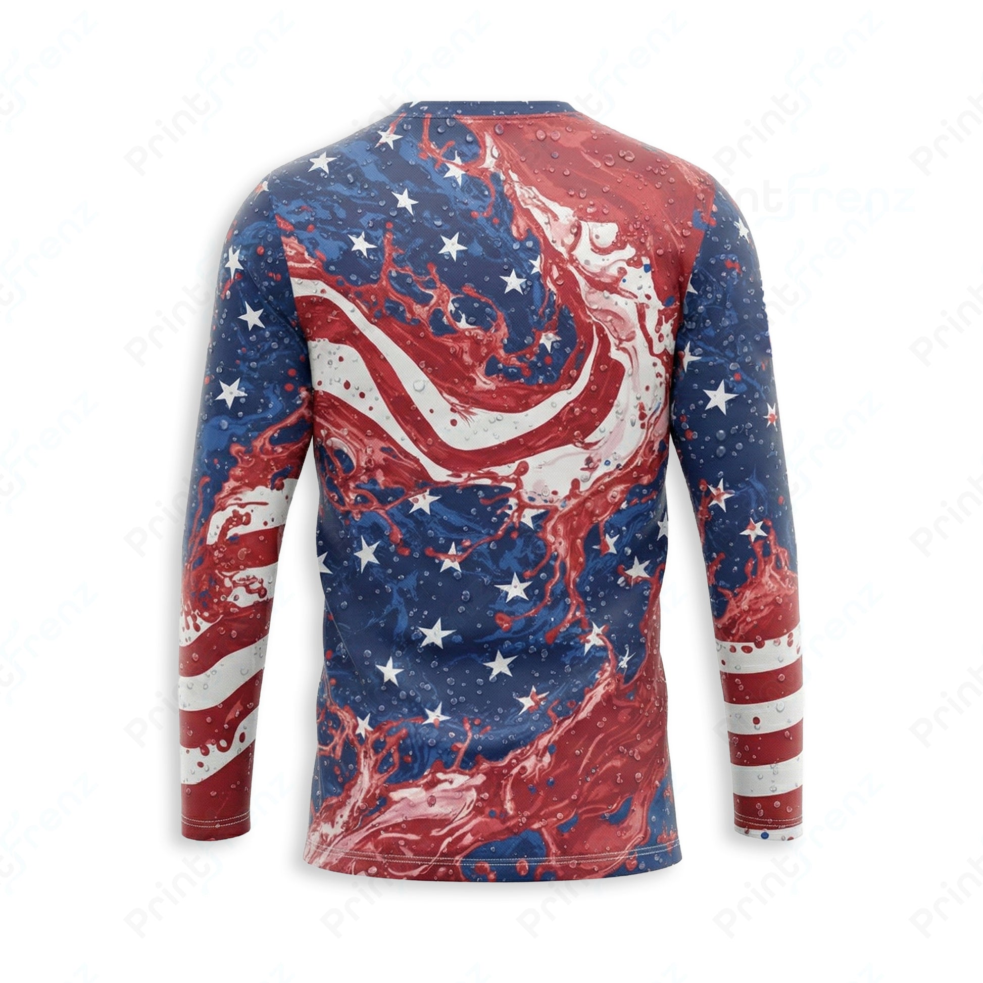DT0014PWPP Pressure Patriot work shirt — back view, bleach-proof
