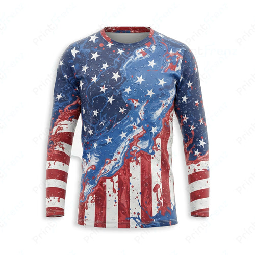 DT0014PWPP Pressure Patriot work shirt — front view, custom logo