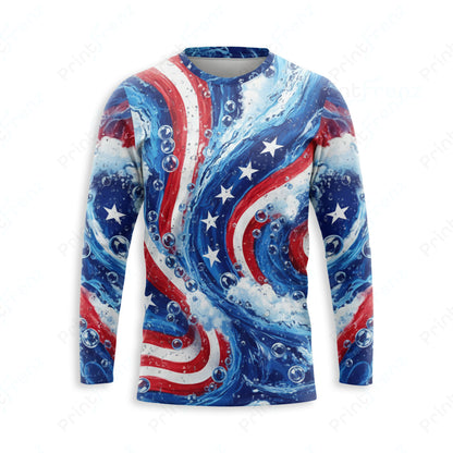 DT0015PWPP Pressure Patriot work shirt — front view, custom logo