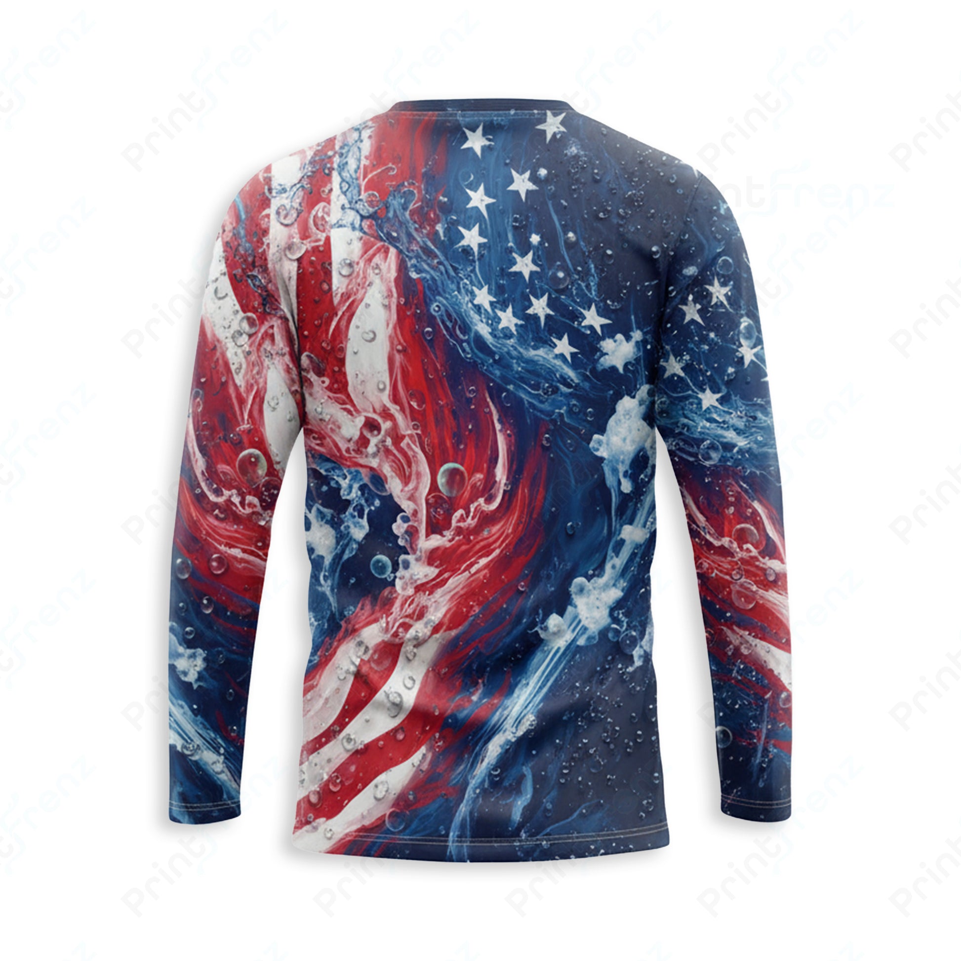DT0016PWPP Pressure Patriot work shirt — back view, bleach-proof