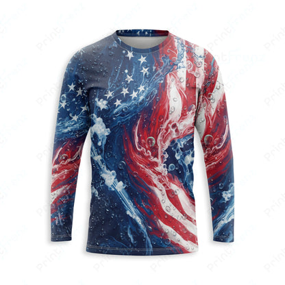 DT0016PWPP Pressure Patriot work shirt — front view, custom logo