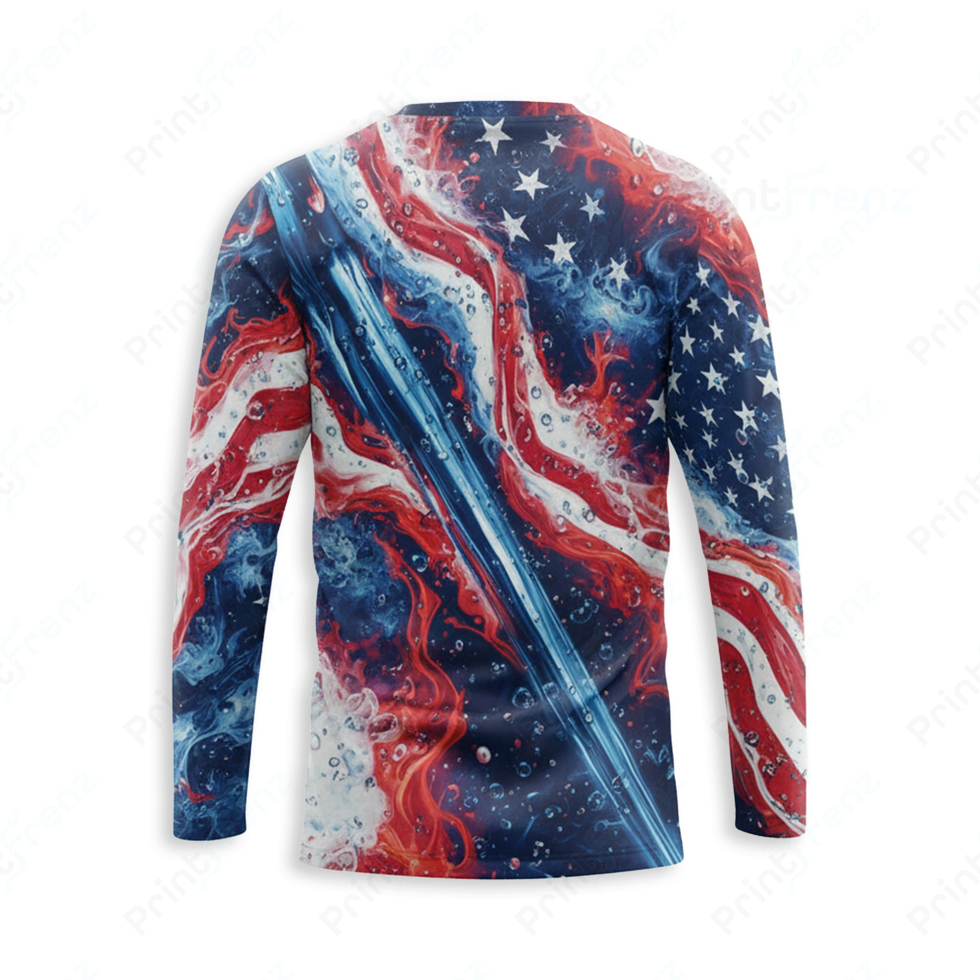 DT0017PWPP Pressure Patriot work shirt — back view, bleach-proof