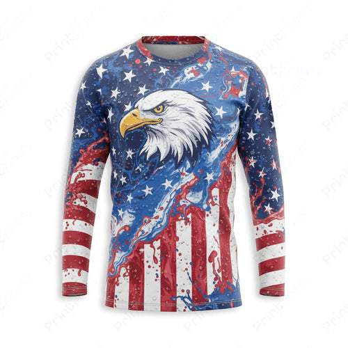 DT0020PWPP Pressure Patriot work shirt — front view, custom logo