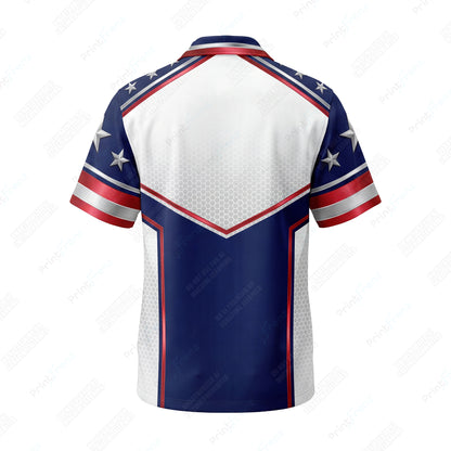 Liberty Fire Ice Steel patriotic HVAC shirt USP01 - back