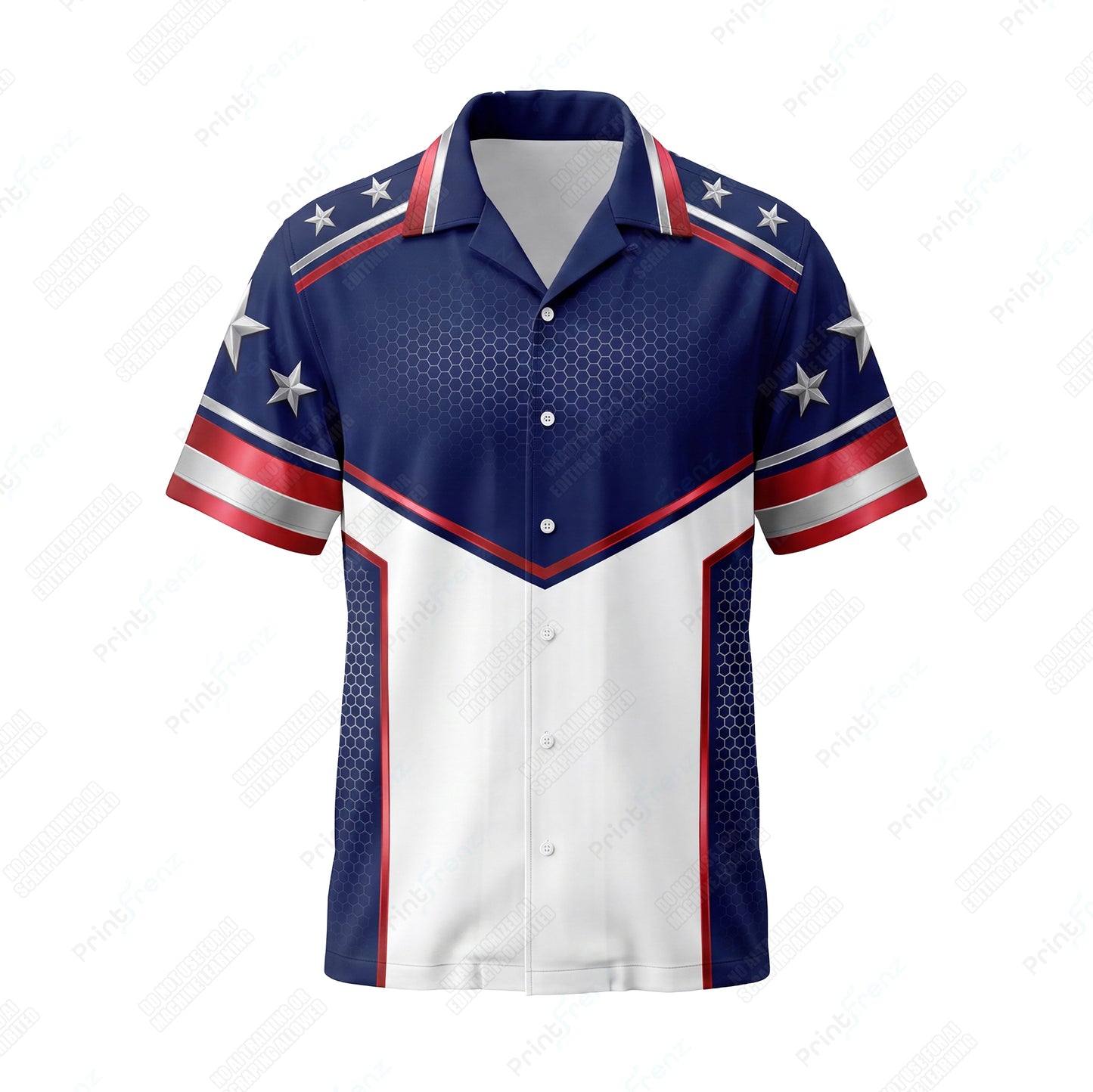 Liberty Fire Ice Steel patriotic HVAC shirt USP01 - front