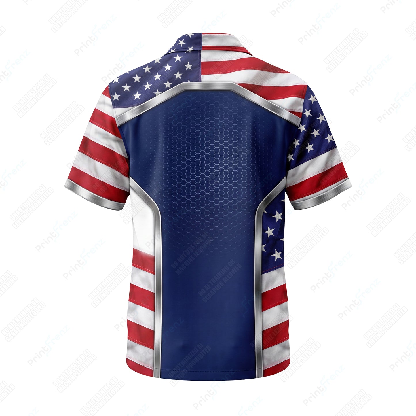 Royal Liberty Hex patriotic HVAC shirt USP06 - back
