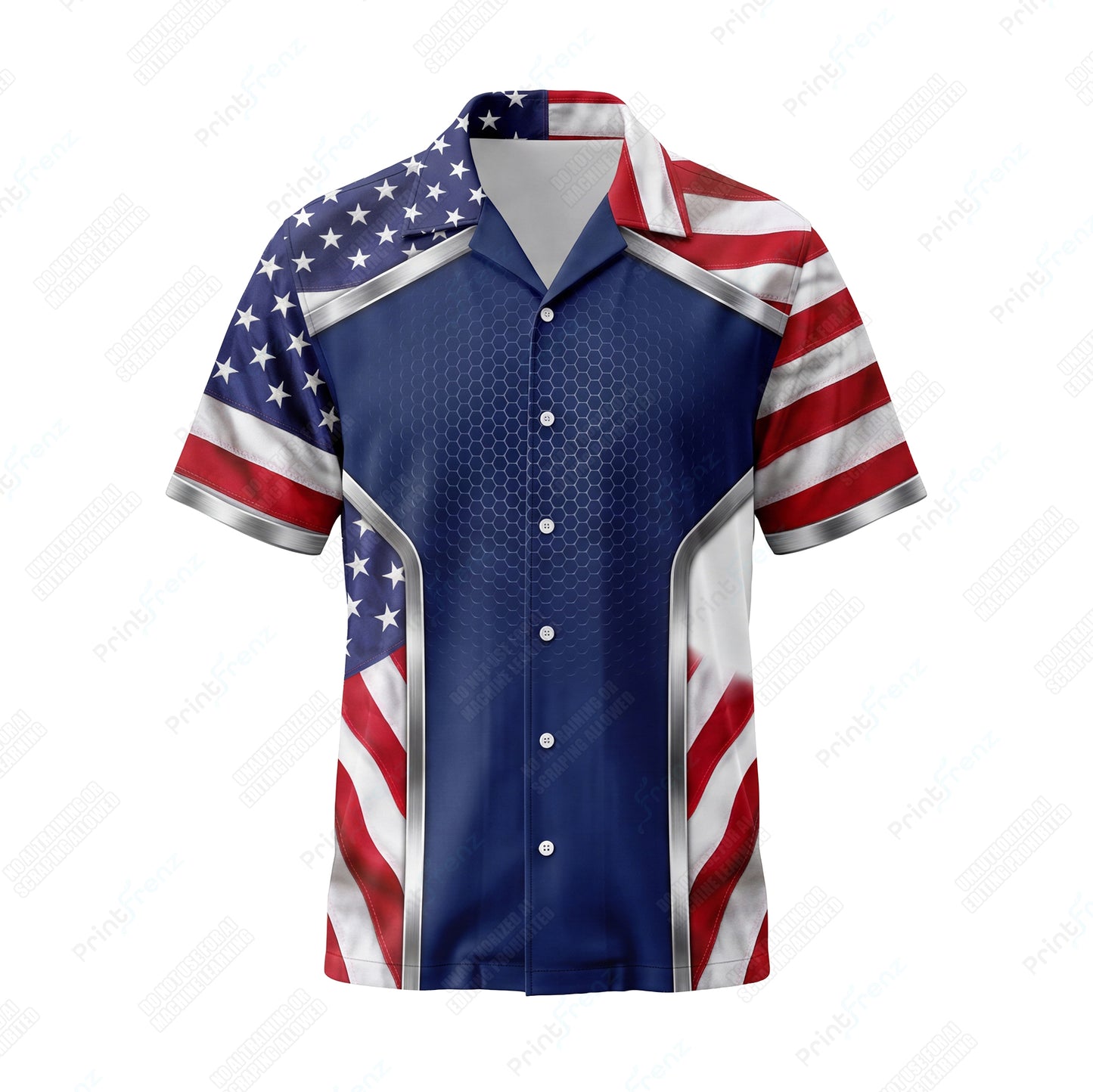Royal Liberty Hex patriotic HVAC shirt USP06 - front