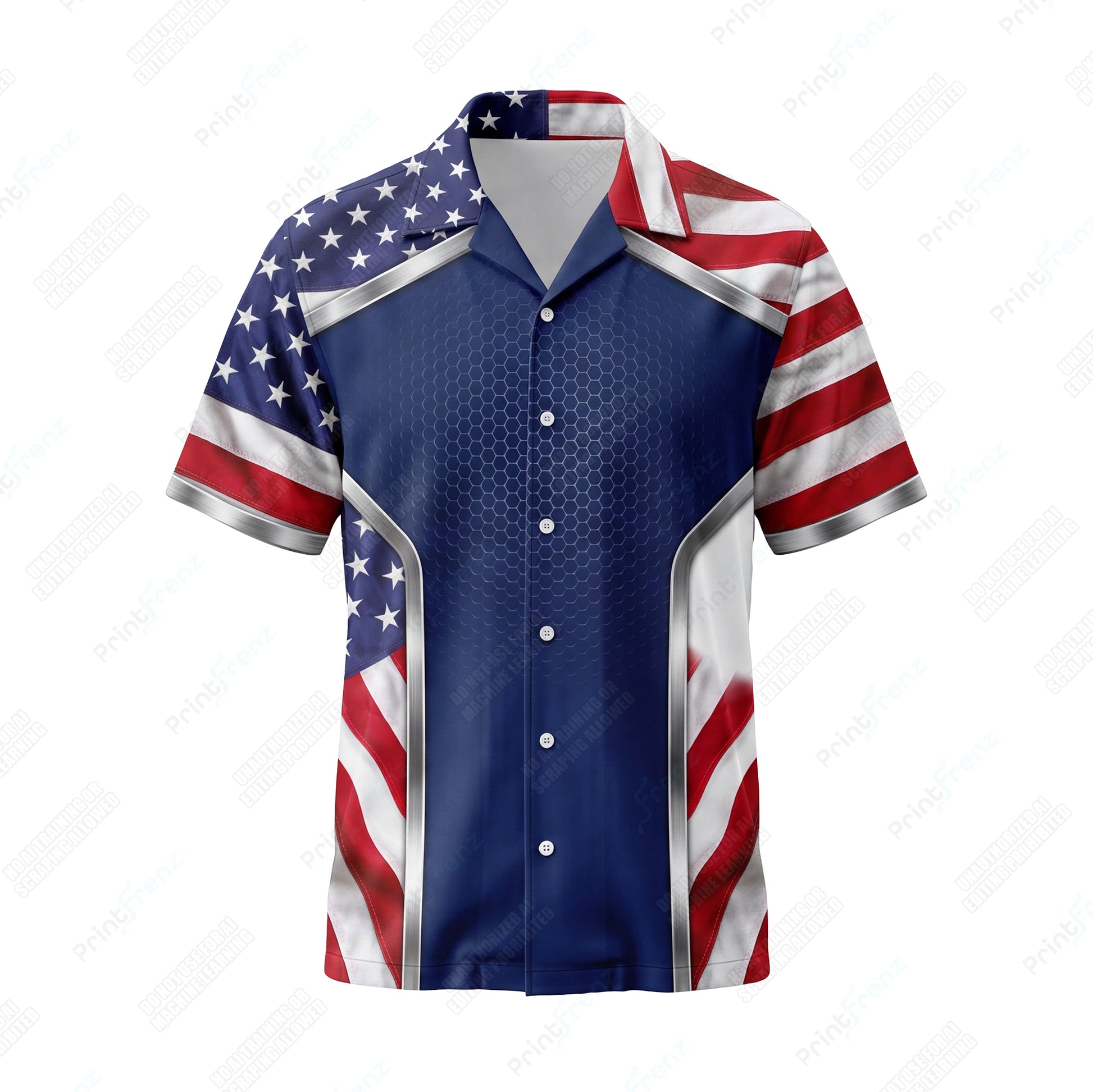 Royal Liberty Hex patriotic HVAC shirt USP06 - front