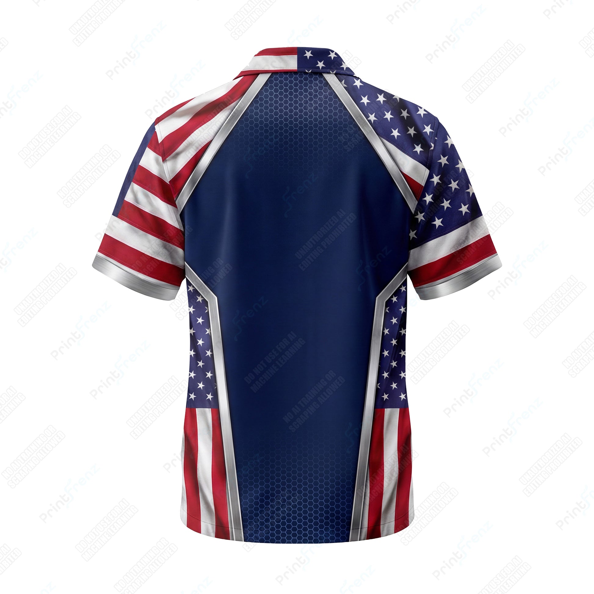 Patriot Velocity Curve patriotic HVAC shirt USP08 - back