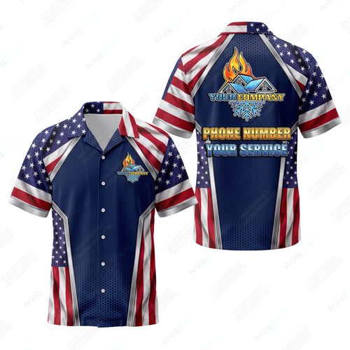 Patriot Velocity Curve patriotic HVAC shirt USP08 - key