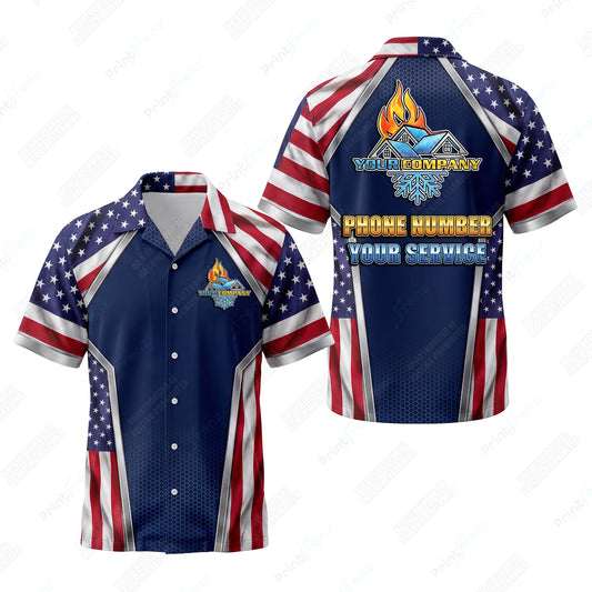 Patriot Velocity Curve patriotic HVAC shirt USP08 - key