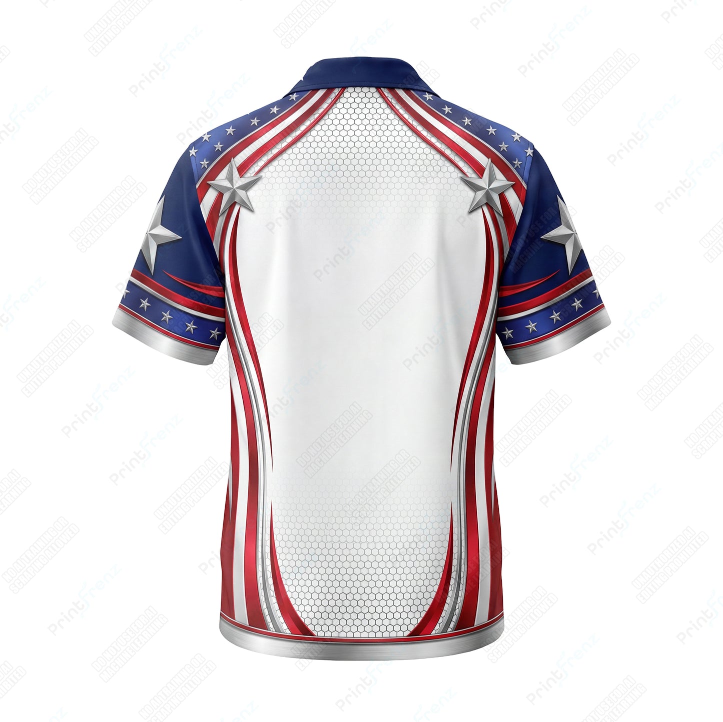 Silver Star Salute patriotic HVAC shirt USP10 - back