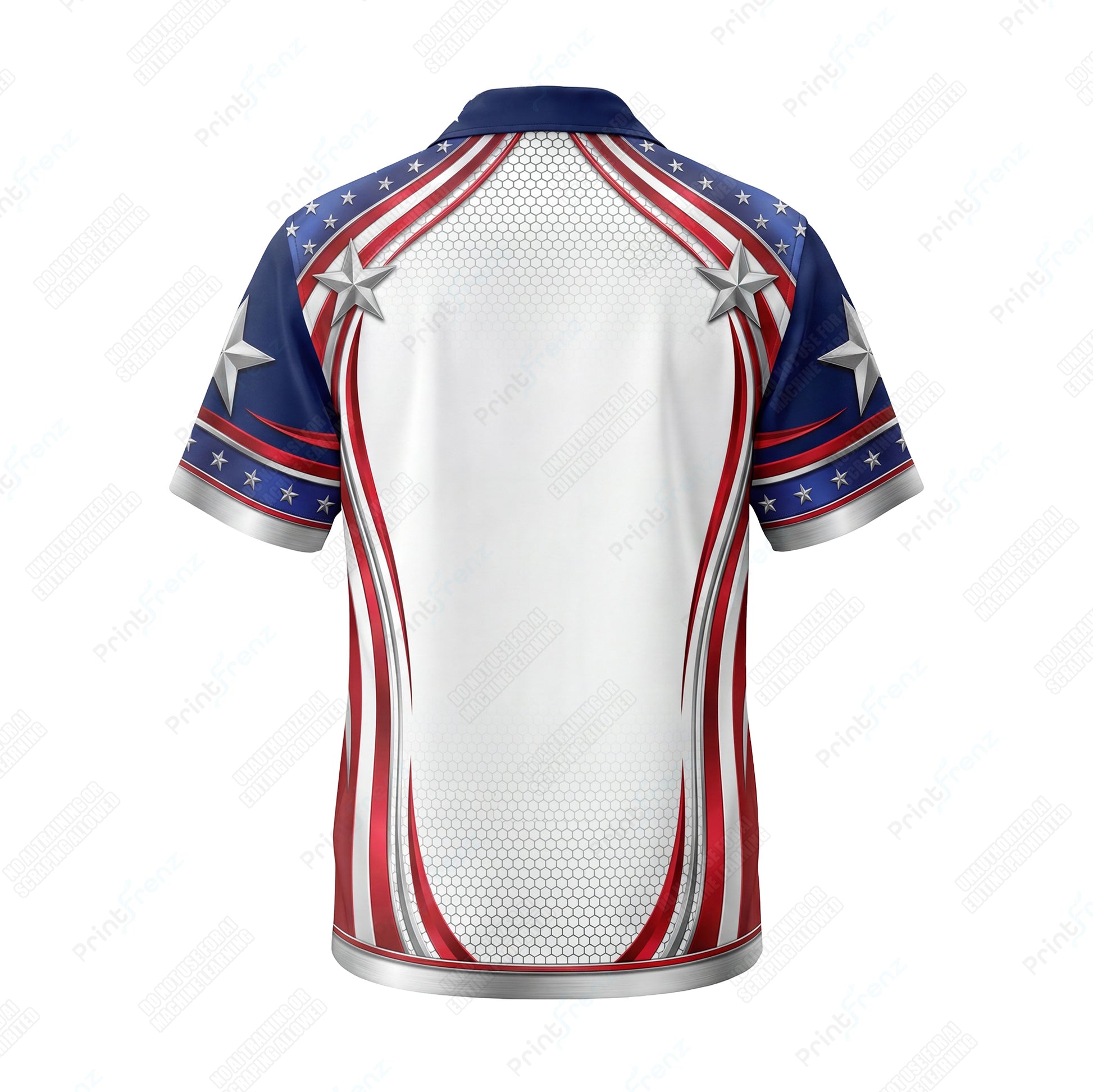 Silver Star Salute patriotic HVAC shirt USP10 - back
