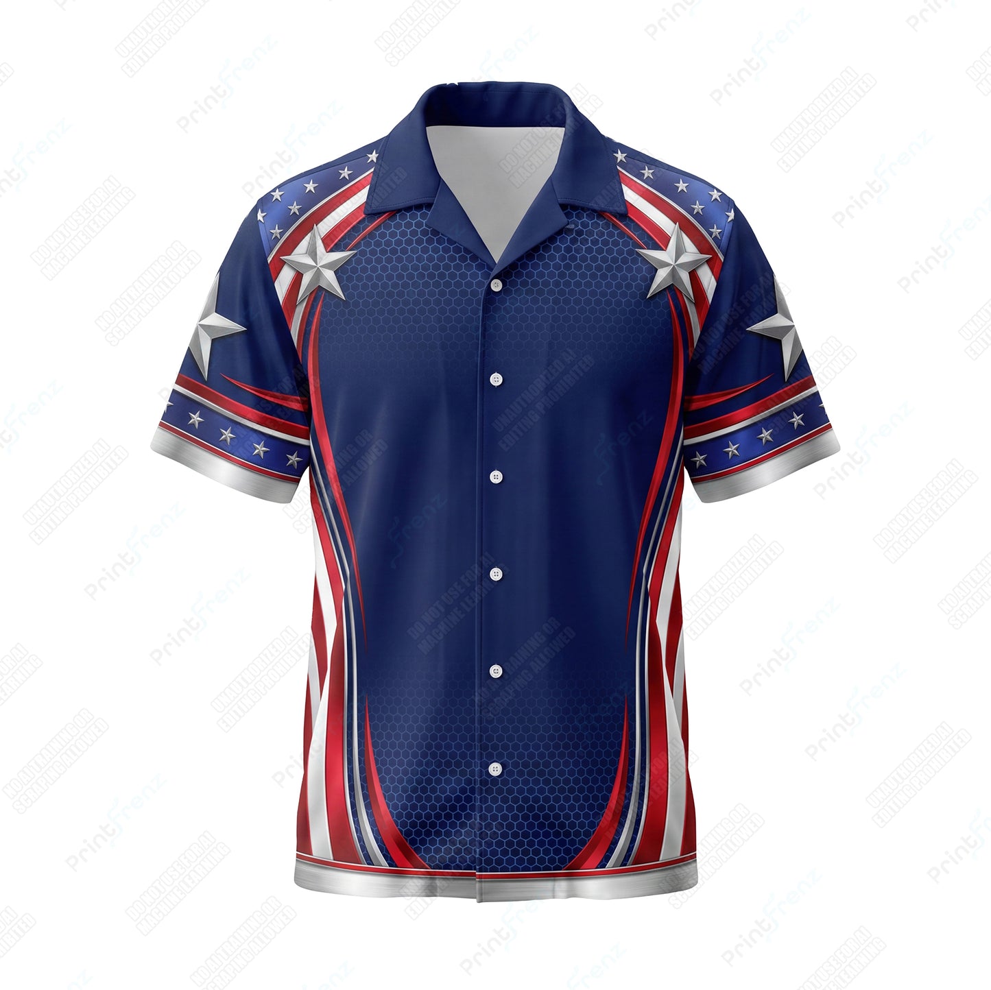 Silver Star Salute patriotic HVAC shirt USP10 - front