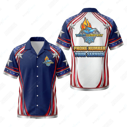Silver Star Salute patriotic HVAC shirt USP10 - key